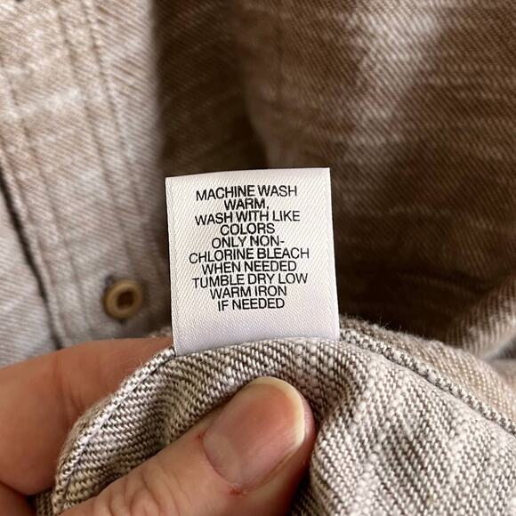 Solaris Shirt Mens XL Outdoor Hiking Long Sleeve Button Up Thick 100% Cotton - Picture 6 of 8